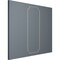 Ekena Millwork 28-in. W x 72-in. H Dublin Panel Moulding Kit Single Panel PMLKDU28X72A - alternate 3